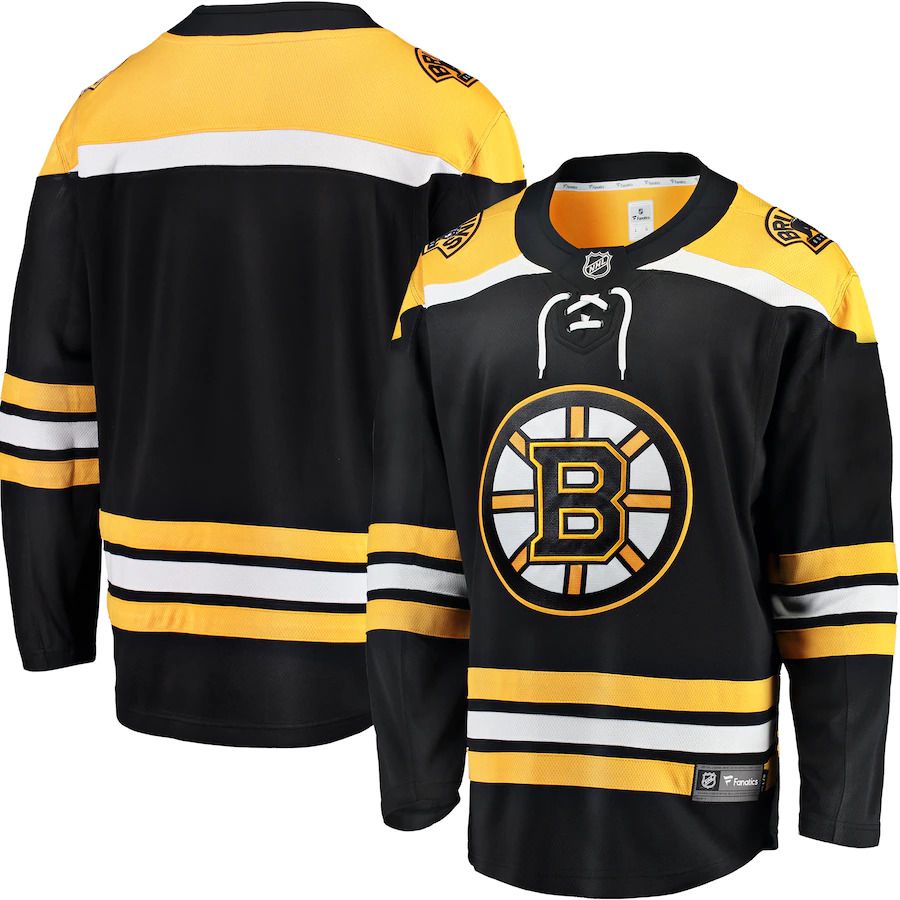 Men Boston Bruins Fanatics Branded Black Breakaway Home NHL Jersey